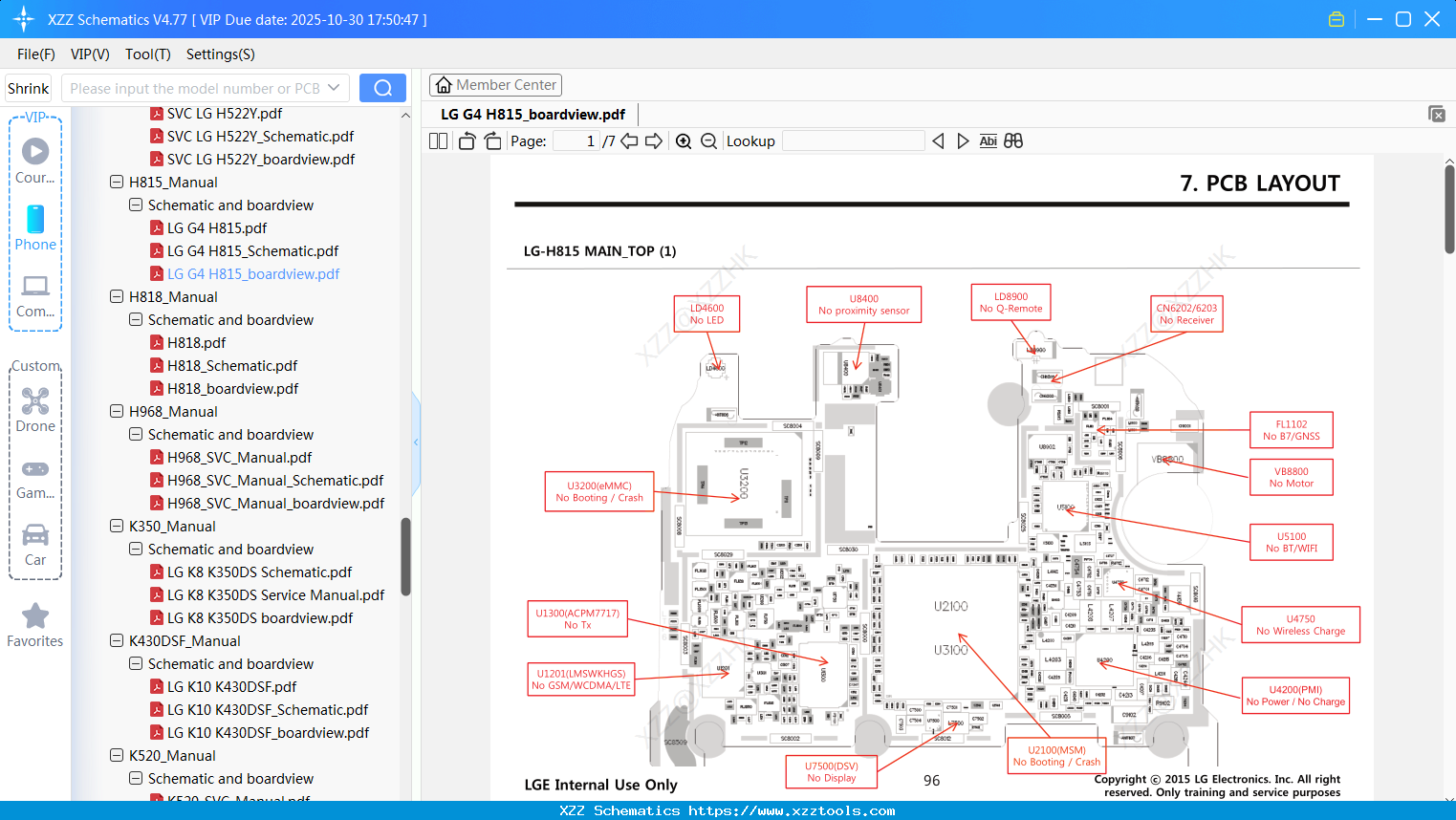LG G4 H815_boardview